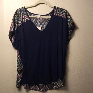 Pixley boho short sleeve deep V-neck